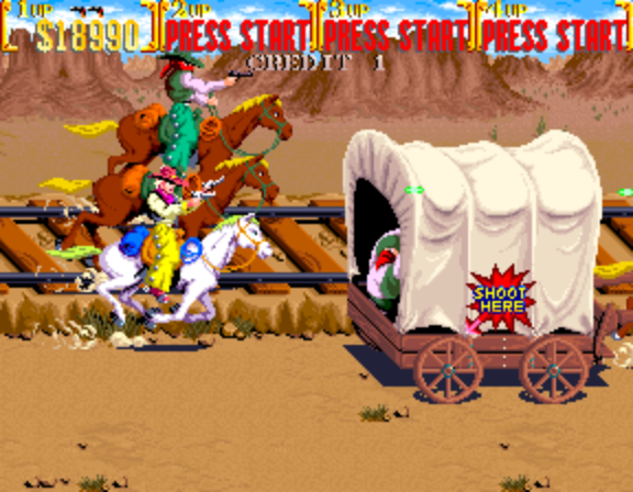 Sunset Riders (4 Players ver ADD) Screenthot 2
